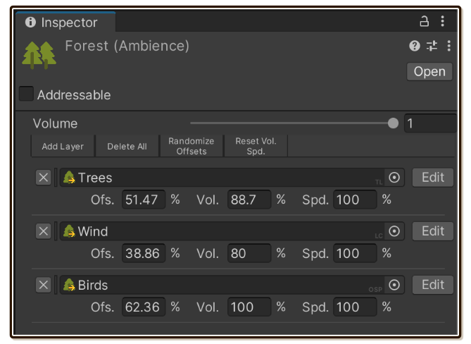 Ambience layers