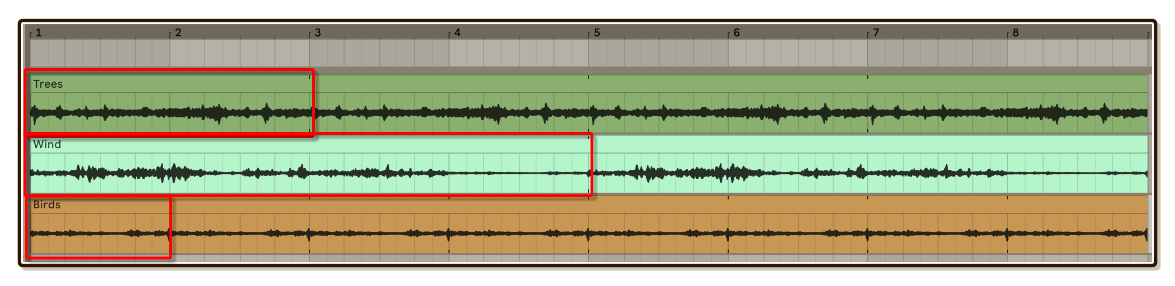 Layering ambiences space