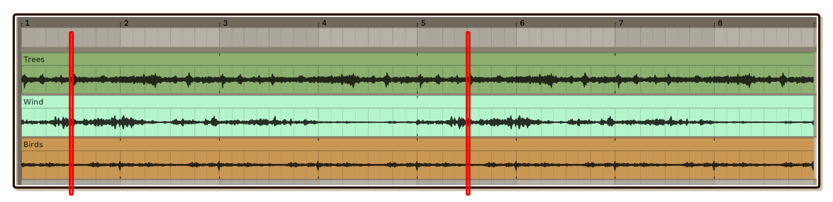 Layering same content